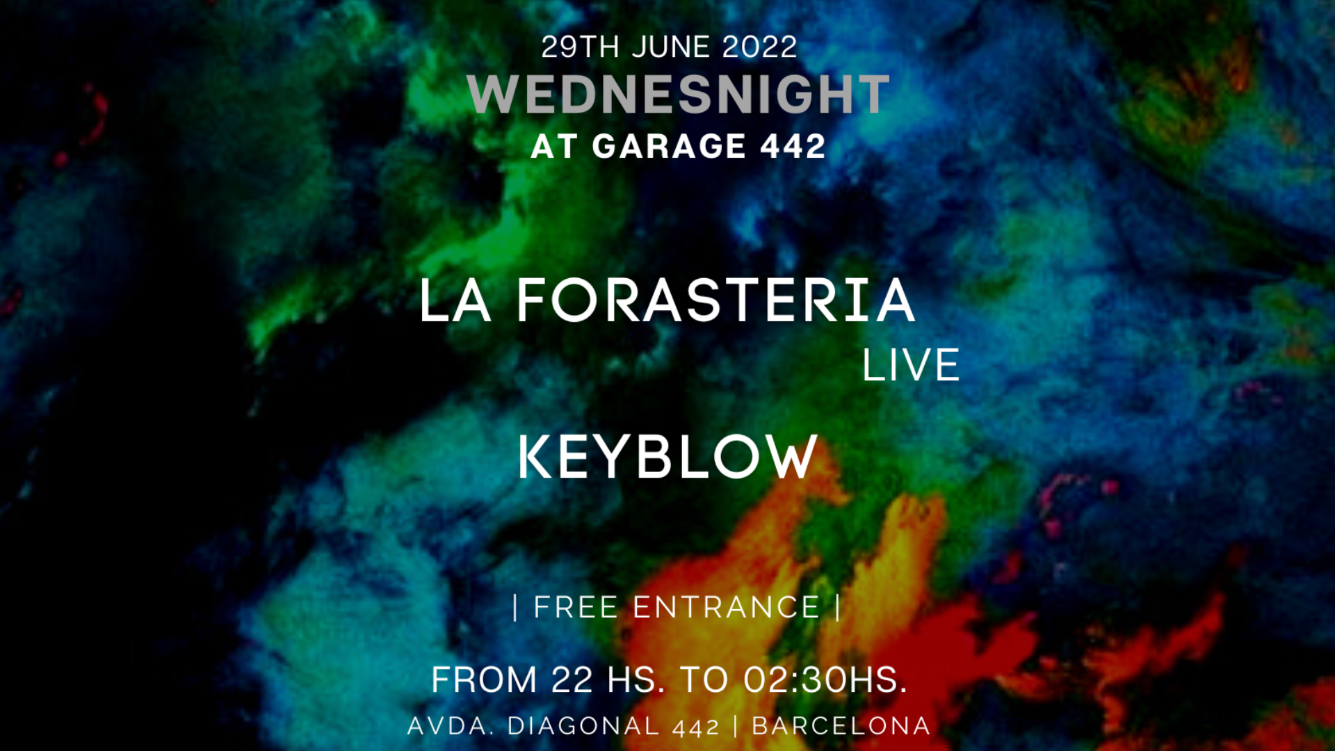 Wednesnight with La Forasteria Live, Keyblow image