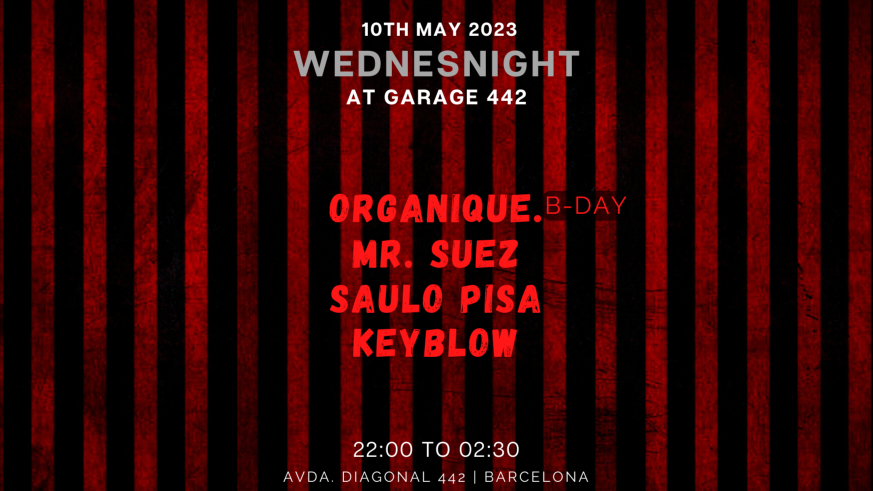 Wednesnight with Organique., Mr Suez, Saulo Pisa, Keyblow image