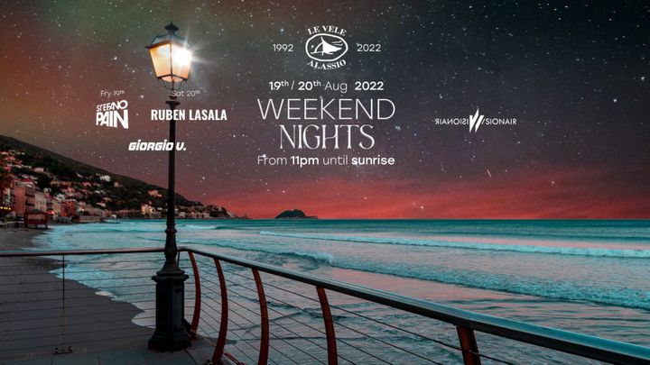Cover for event: Weekend Nights Saturday 20th August 2022