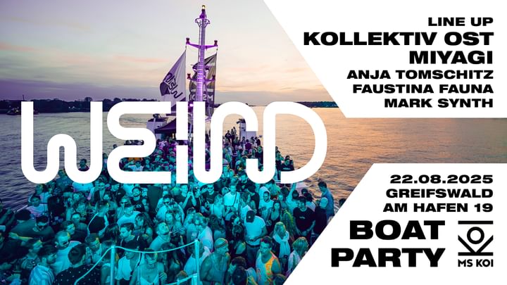 Cover for event: WEIRD BOAT GREIFSWALD