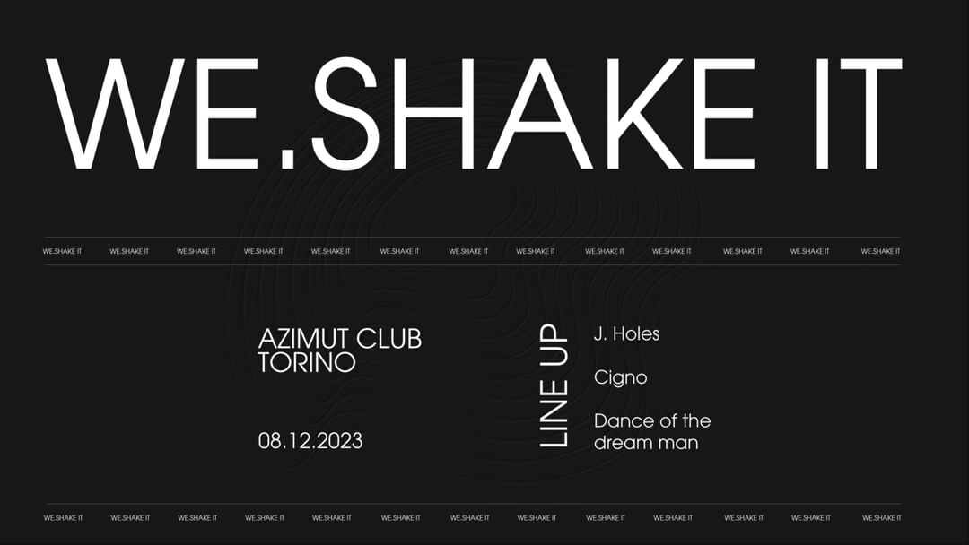 WE.SHAKE IT event cover