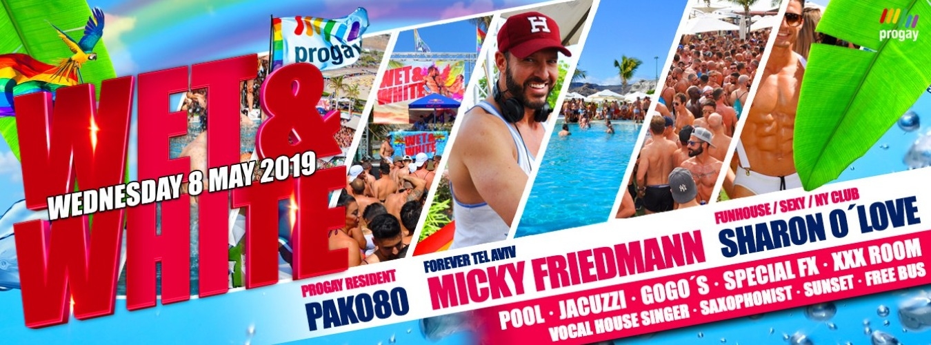 WET & WHITE Pool Party By Progay - Official Event Maspalomas Pride 2019 image