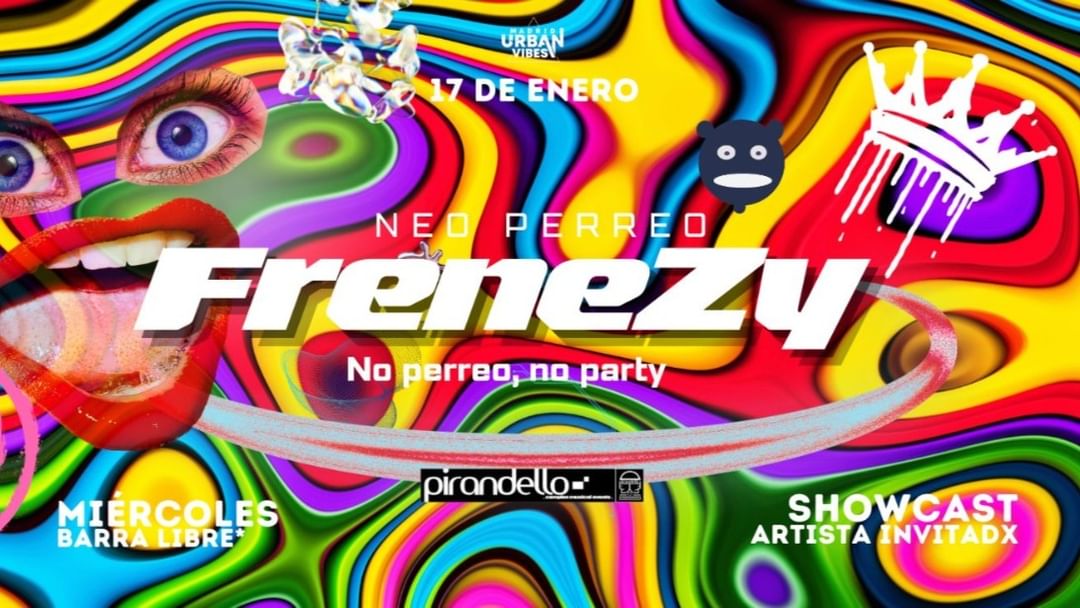 Cartell de l'esdeveniment FRENEZY miercoles 17 enero en SALA PIRANDELLO
