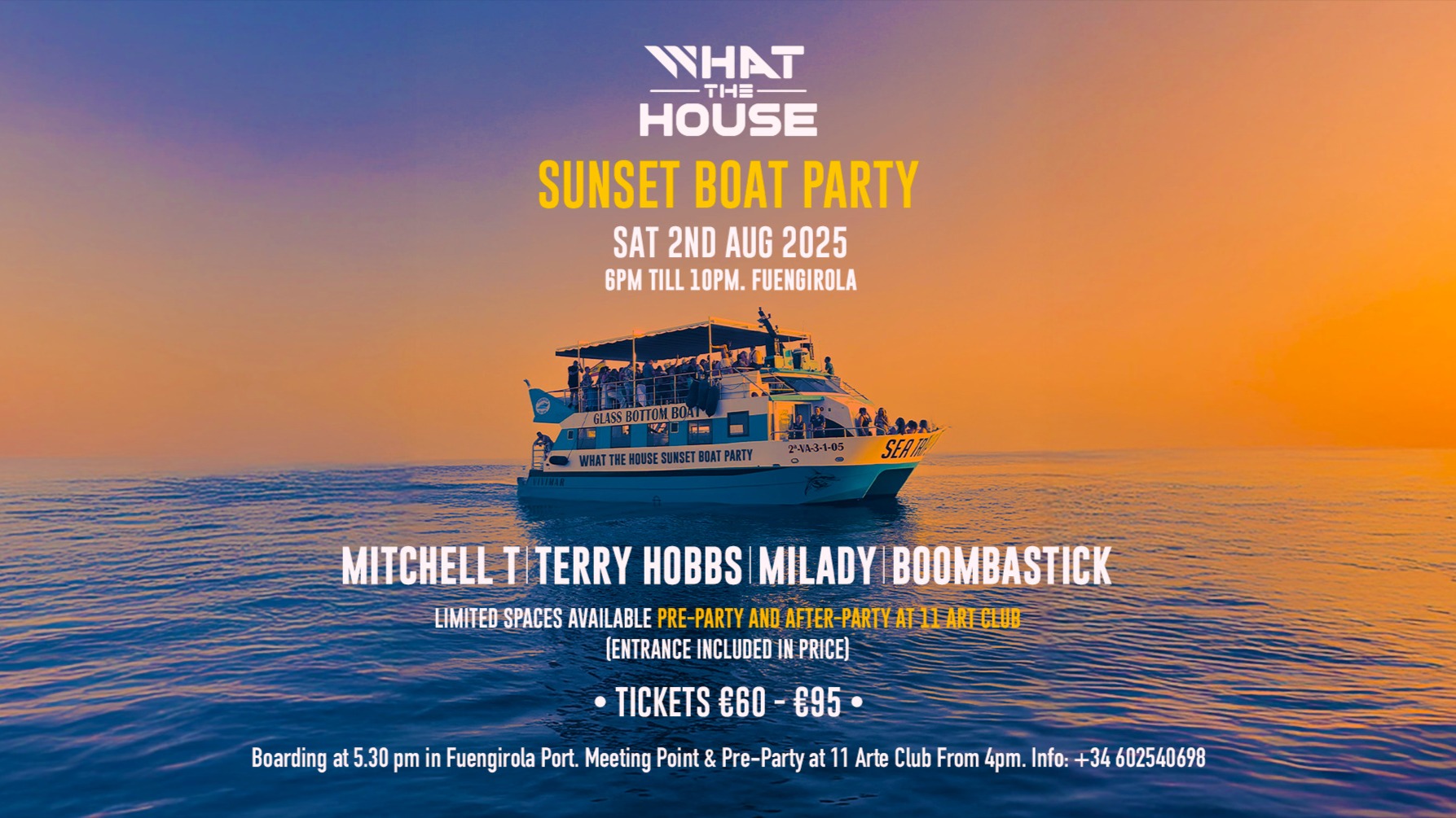 What The House Sunset Boat Party! image