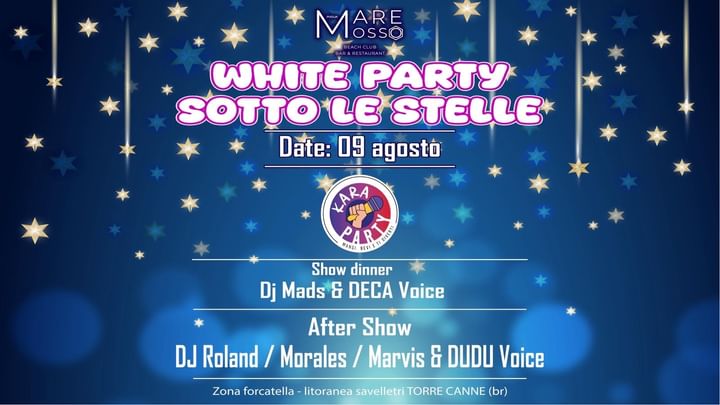 Cover for event: WHITE PARTY SOTTO LE STELLE