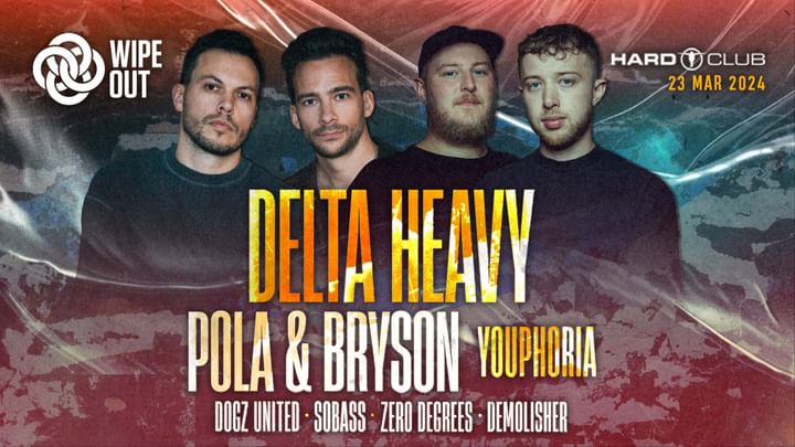 Cover for event: Wipeout Open Air presents Delta Heavy + Pola & Bryson + Youphoria :: Hard Club