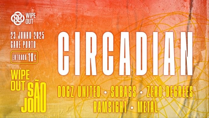 Cover for event: Wipeout Open Air S. João c/ Circadian (Fka The Prototypes) :: Gare Porto