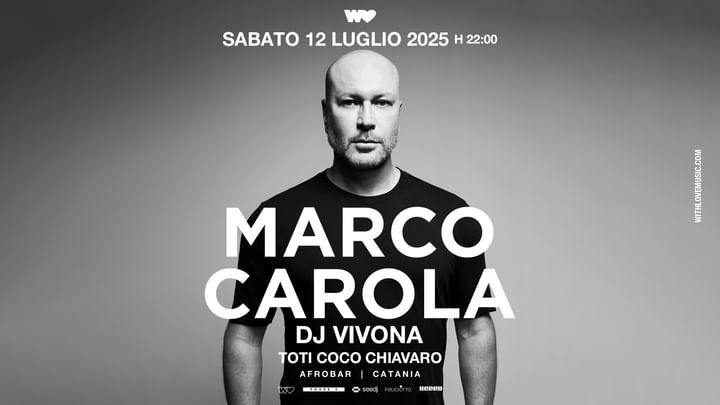Cover for event: With Love presents MOMENTUM w/ MARCO CAROLA