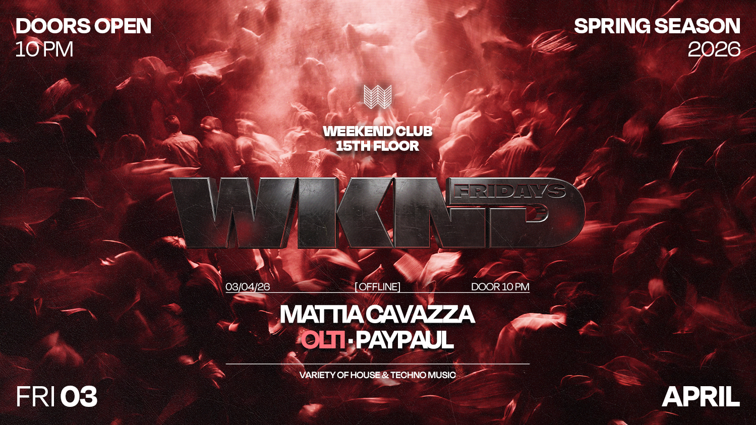 WKND X OFFLINE - GOOD FRIDAY - Soirée techno à Berlin