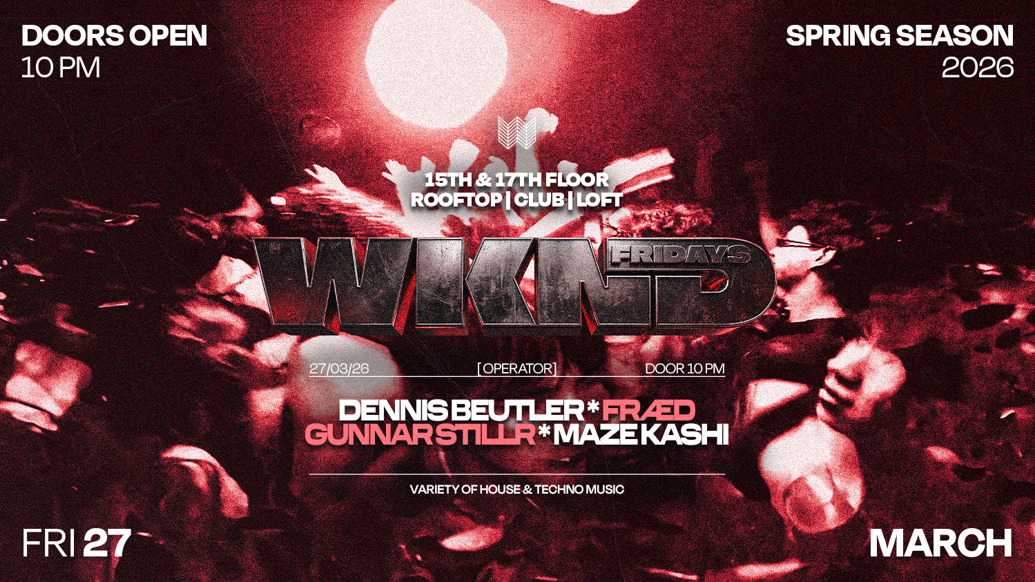 WKND X OPERATOR (DENNIS BEUTLER B-DAY BASH) image