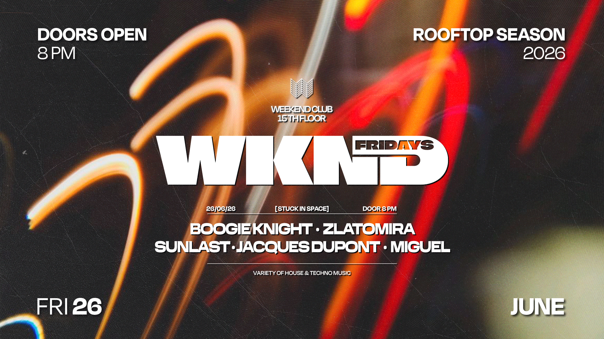 WKND X STUCK IN SPACE - Techno Party in Berlin