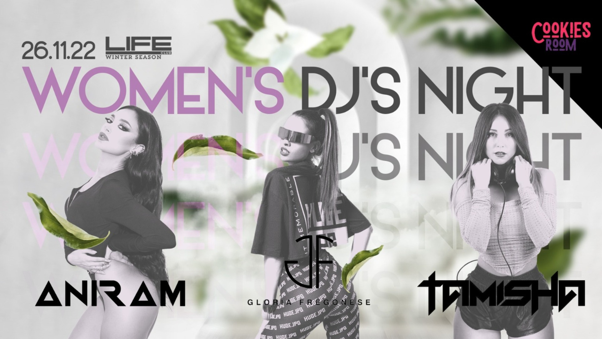 Woman's DJ'S Night - Guest DJ: Aniram, Tamisha, Gloria Fregonese image