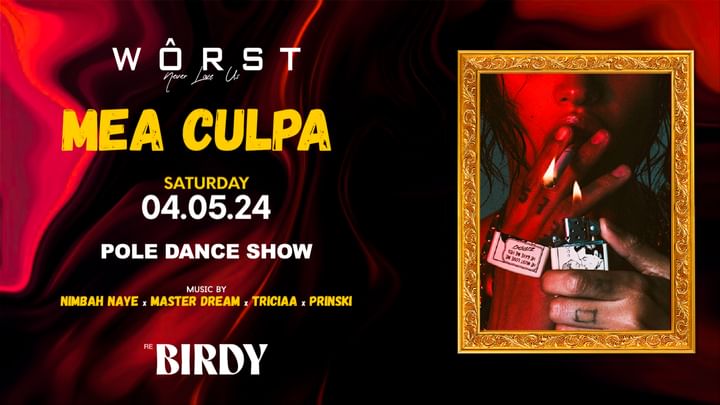 Cover for event: Wôrst Night x reBirdy | MEA CULPA 