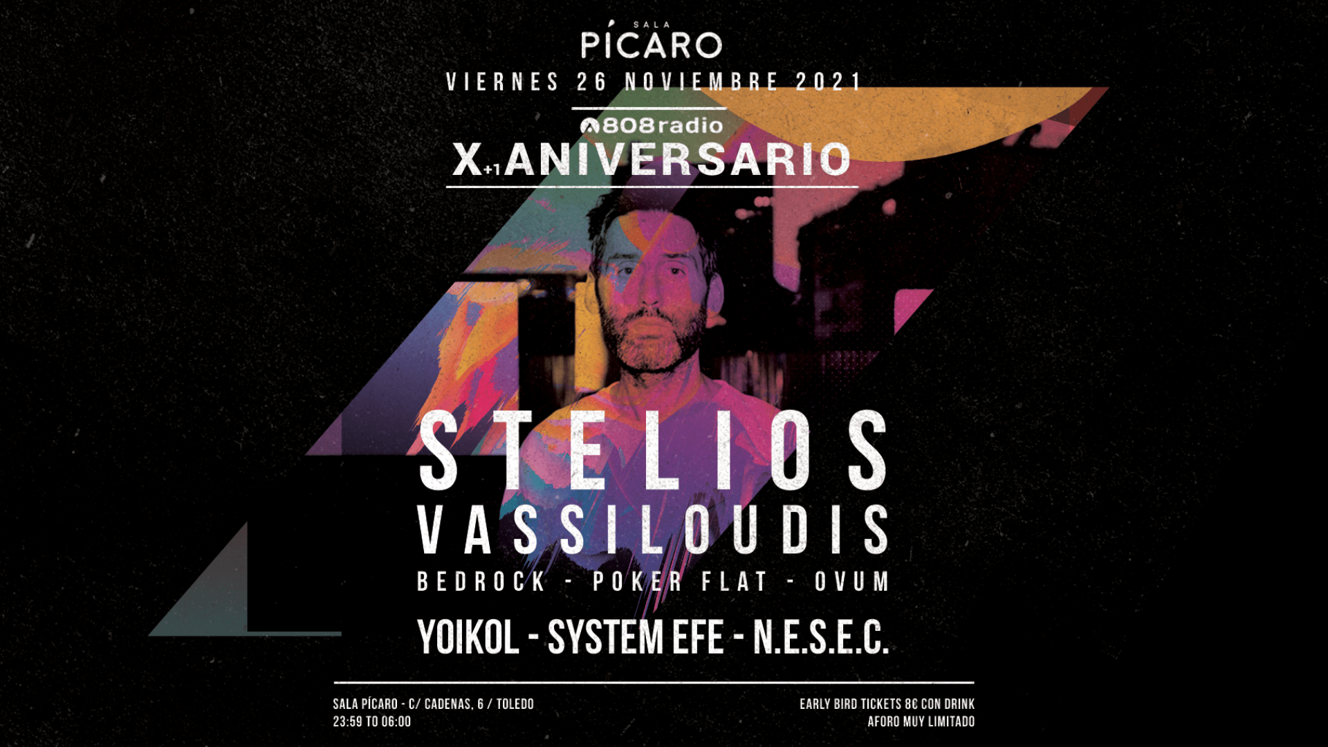 X+1 Aniversario 808 Radio con Stelios Vassiloudis + Yoikol + System Efe + Nesec