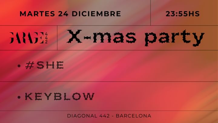 Cover for event: (Free) X-mas Party w/ #SHE, KEYBLOW