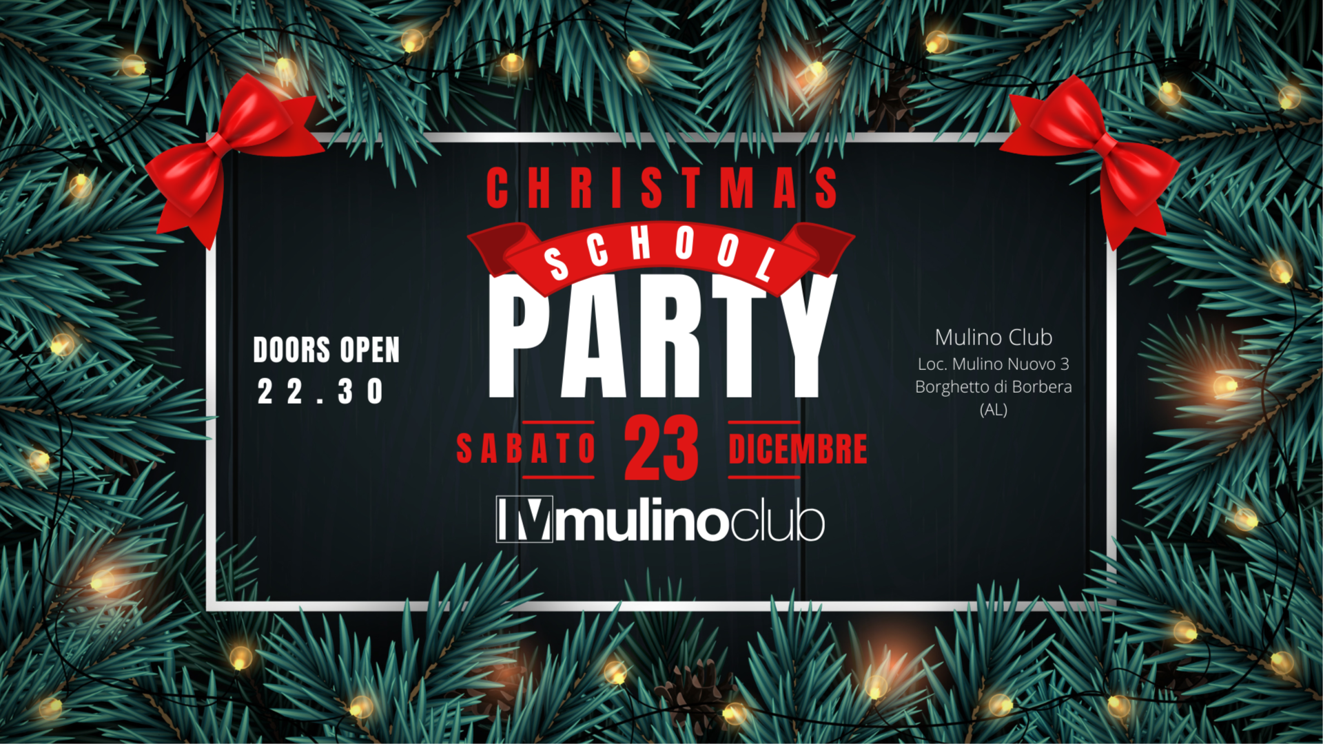 XMAS School Party - Mulino Club