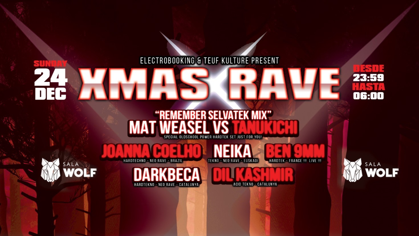 XMASS RAVE - WOLF BCN