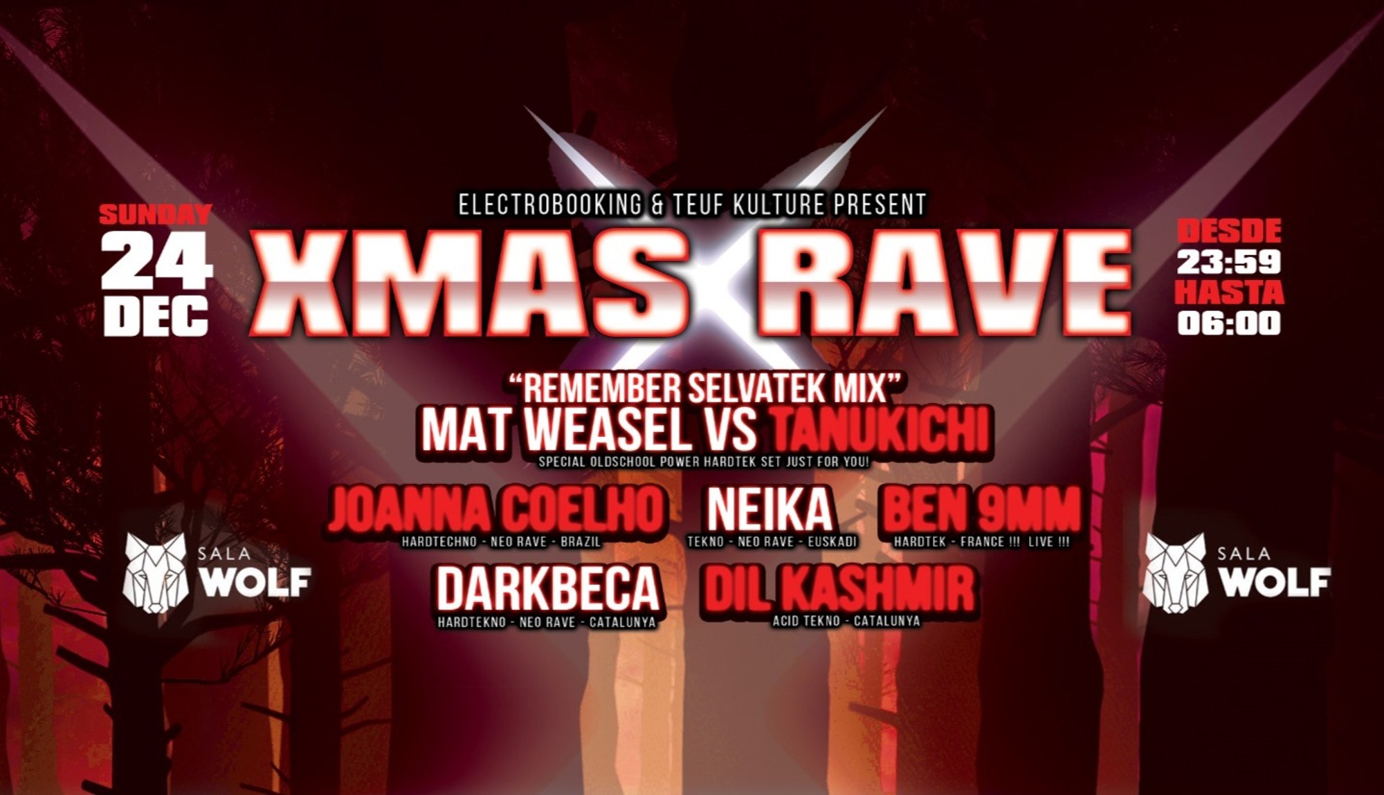 XMASS RAVE - WOLF BCN a Wolf Barcelona | Entradas y listas gratis