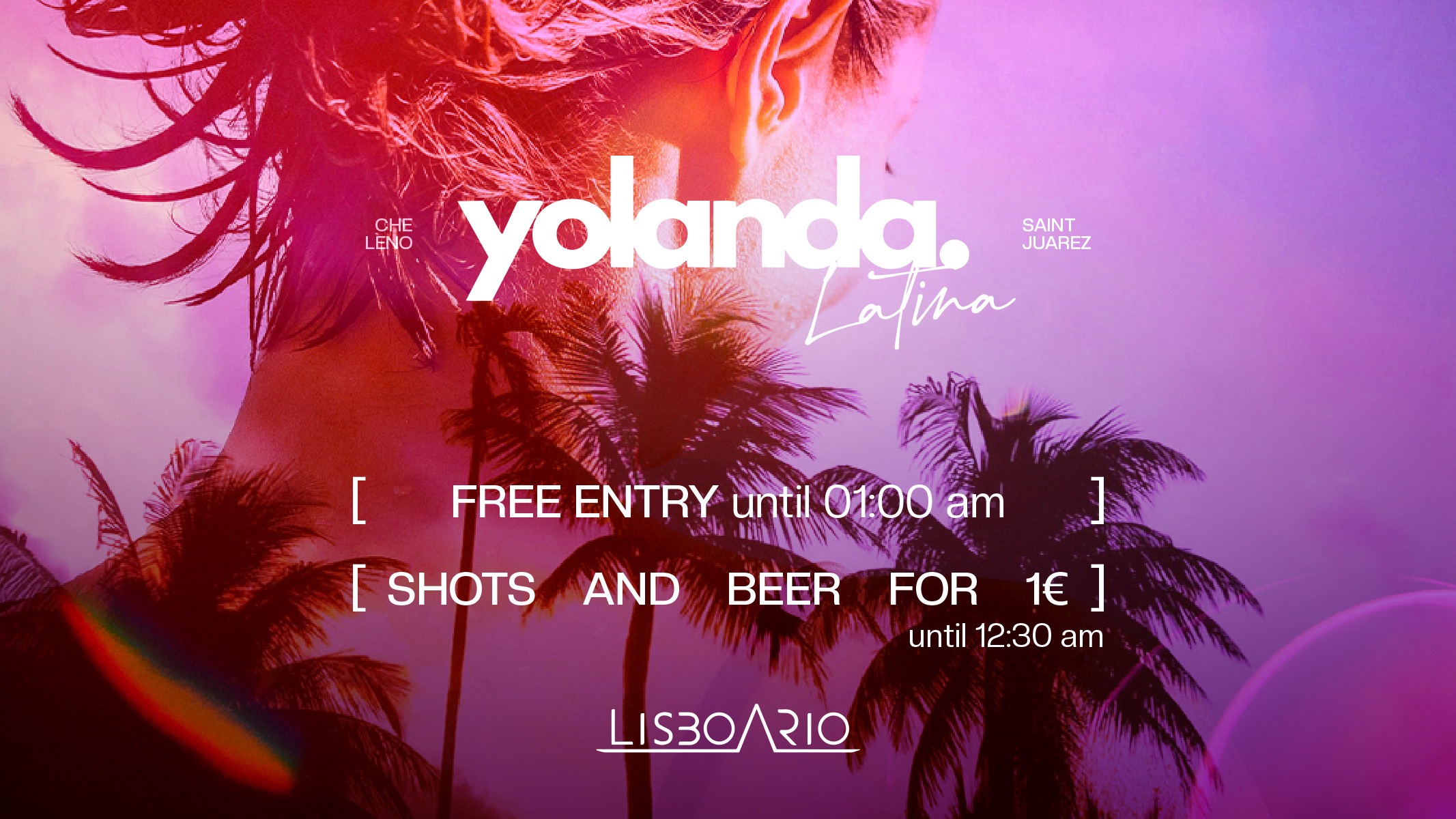 Yolanda - Free entrance until 1:00am image