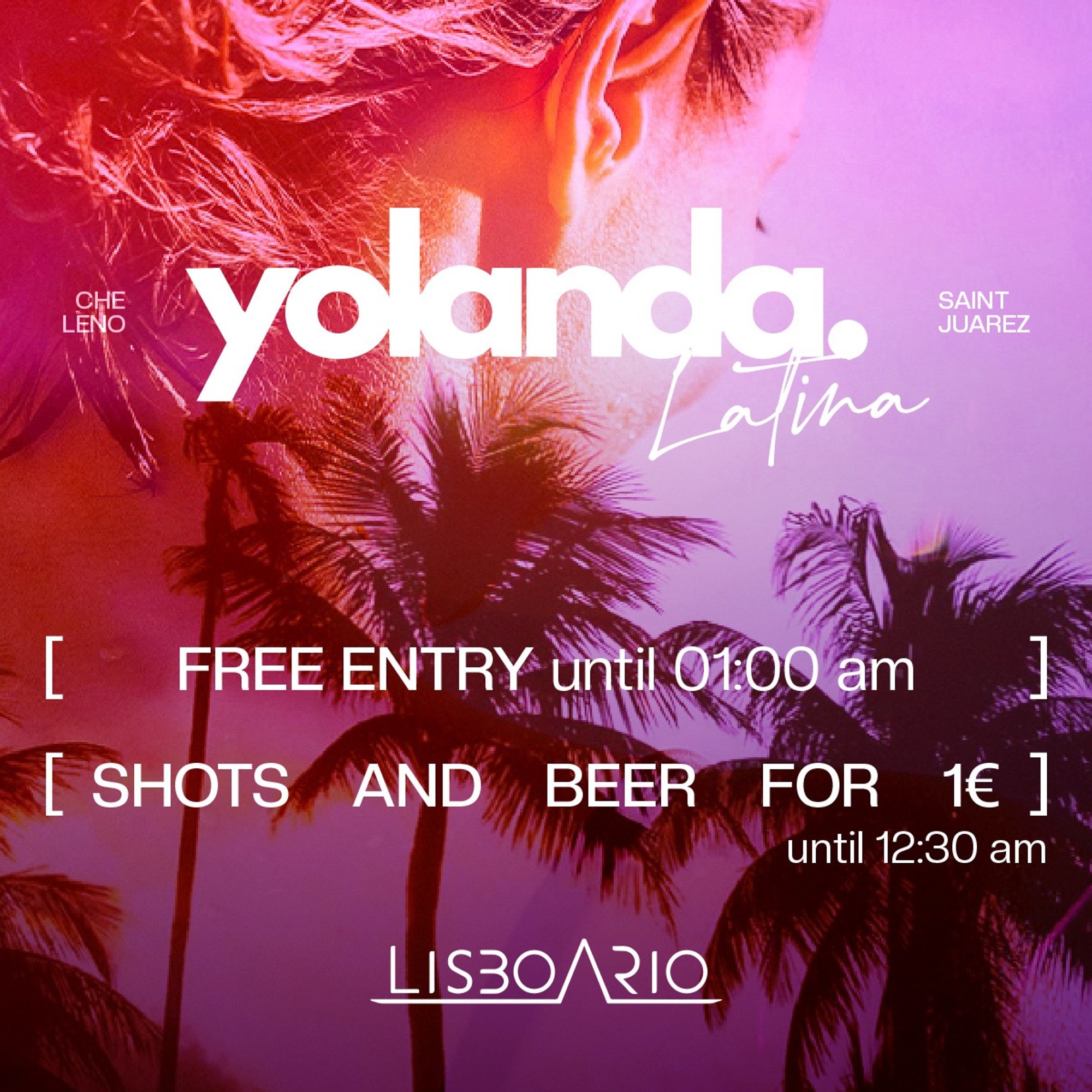 Yolanda - Free entrance until 1:00am image