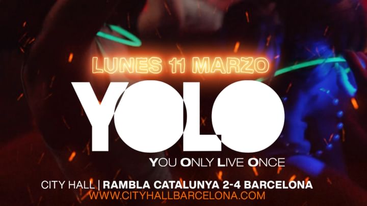 Cover for event: YOLO - You Only Live Once - MONDAY PARTY ll LAST FREE
