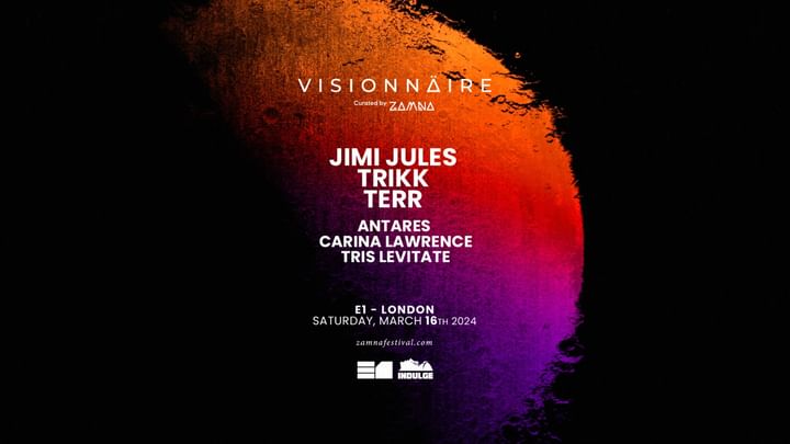 Cover for event: Zamna Visionnäire x Indulge: Jimi Jules, Trikk