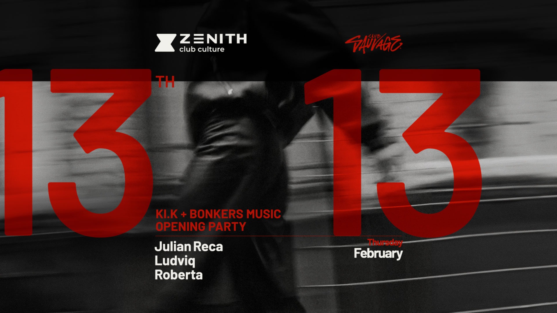 Zenith Club pres: KI.K & BONKERS OPENING image