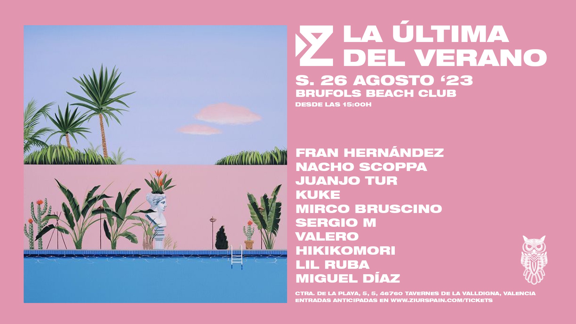 ZIUR pres. LA ÚLTIMA DEL VERANO | SAB26 AGO image