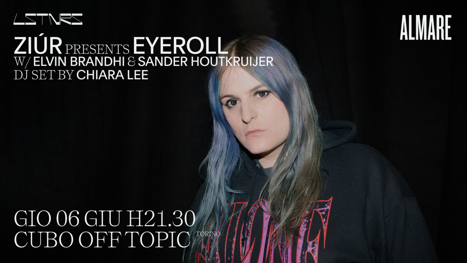 Ziúr presents EYEROLL w/ Elvin Brandhi & Sander Houtkruijer, dj set by Chiara Lee image